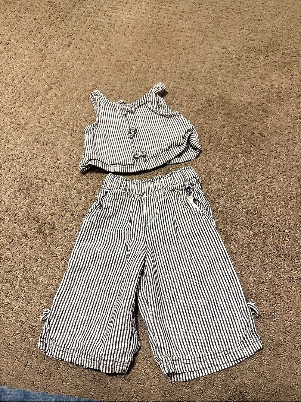 Old Navy Striped Matching Set Size 2T Like New